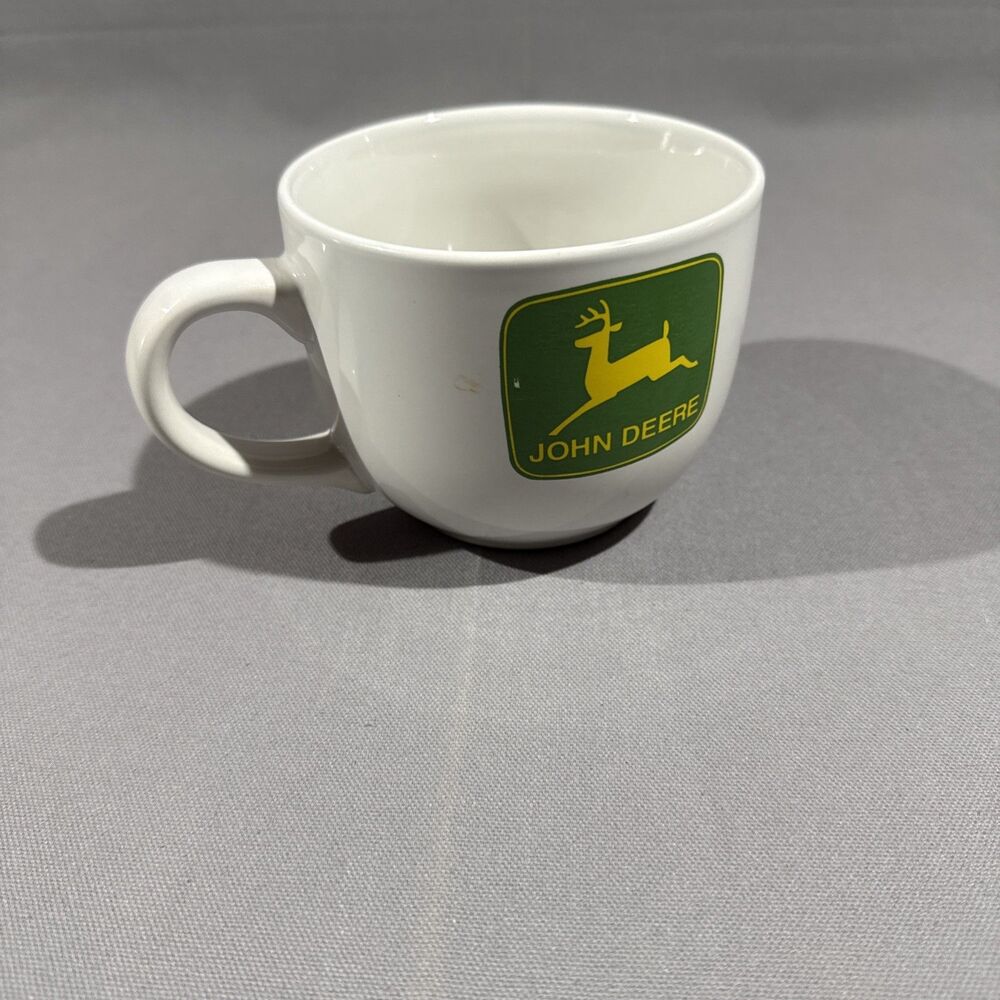 John Deere 28oz Coffee Mug Soup Bowl RARE MISPRINT LOGO Made By Gibson